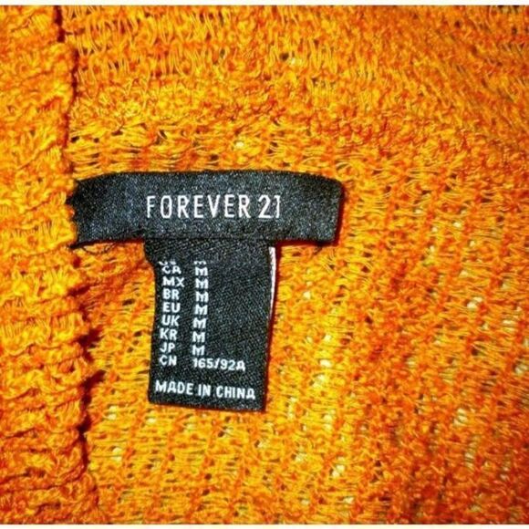 FOREVER 21 MUSTARD CROP HOODIE SZ.M EUC - Picture 4 of 4